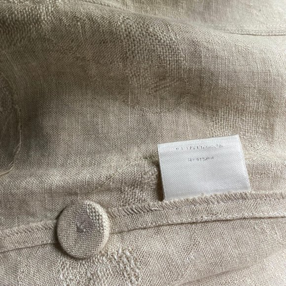 Eileen Fisher Embroidered Linen Coat Small - Picture 9 of 10